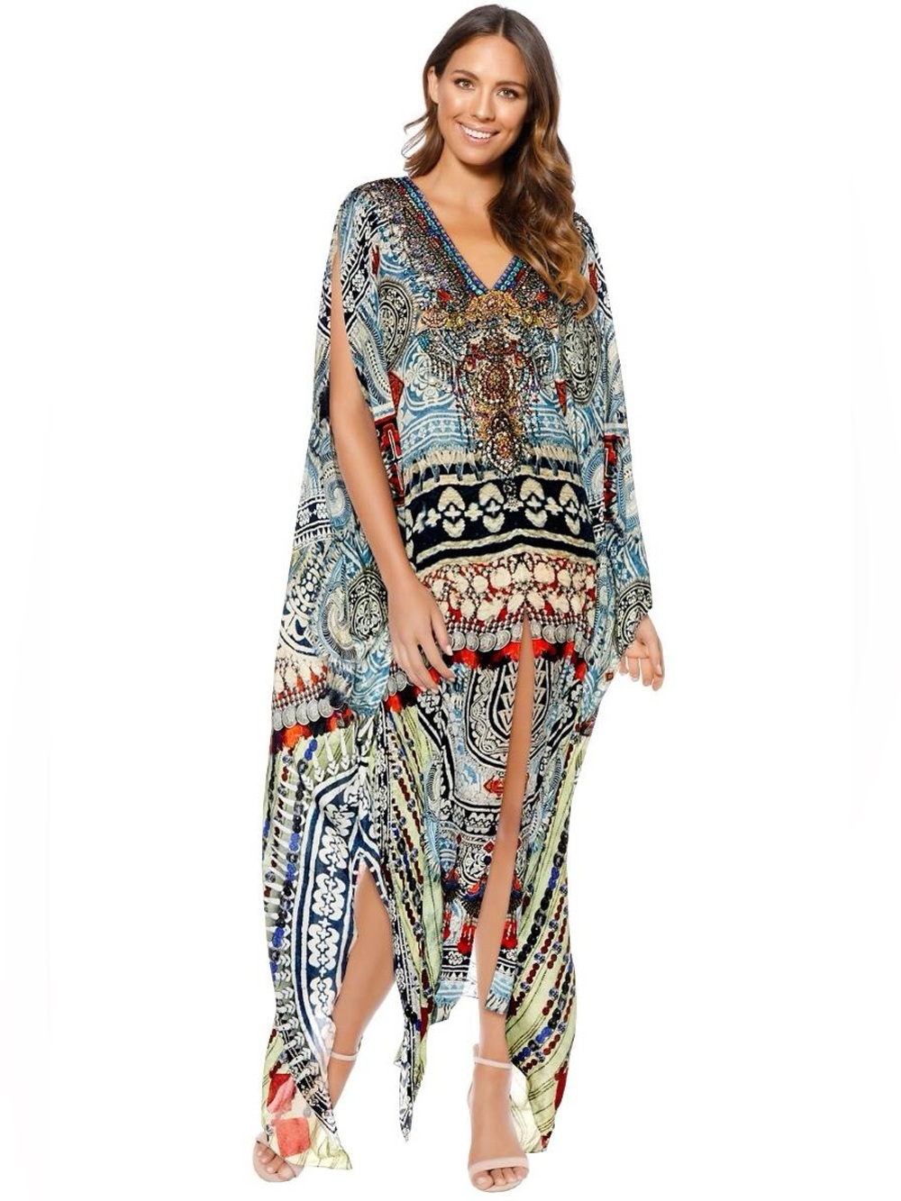 Camilla Teachers Pet Split Front Sleeve Kaftan